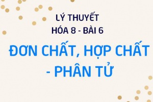 Phân tử là gì? Phân tử khối là gì? Đặc điểm cấu tạo của Đơn chất, Hợp chất - Lý thuyết Hóa 8 bài 6